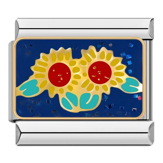 Pair of Sunflowers at Night - Charms Official